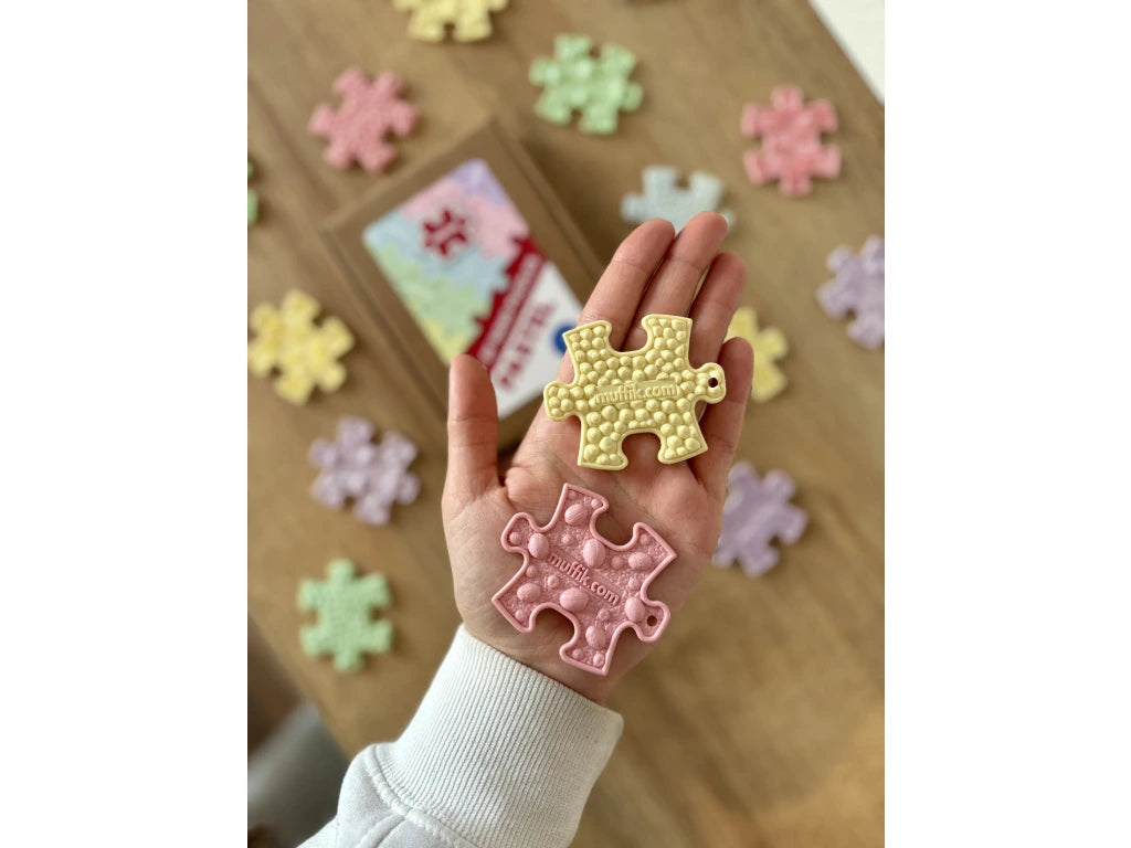 MUFFIK® Komplet senzoričnih sestavljank NANO - pastelne barve