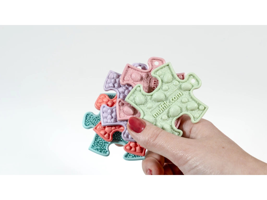 MUFFIK® Komplet senzoričnih sestavljank NANO - pastelne barve